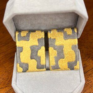 Alex Soldier Sterling Silver Crossroad Earrings